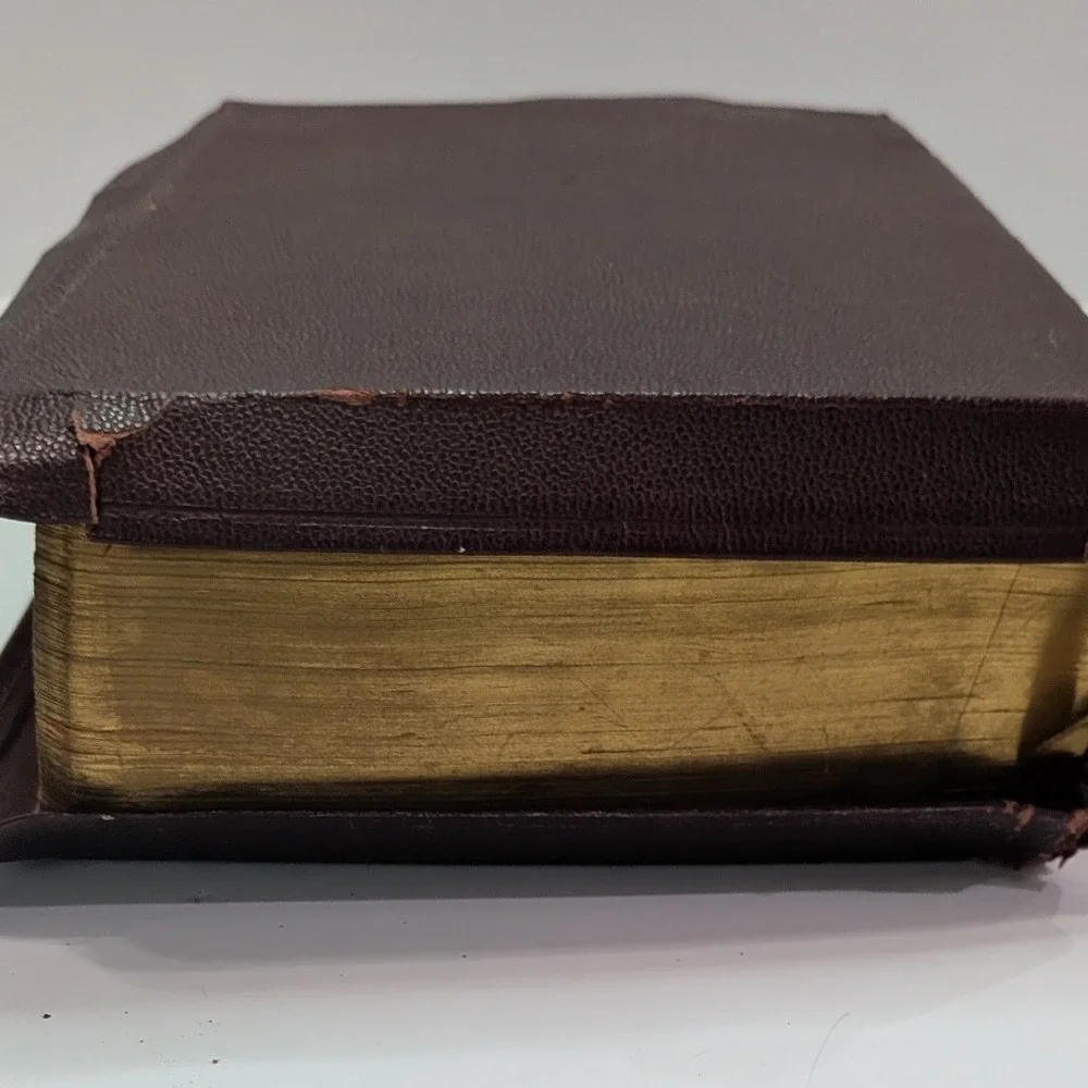The Catholic Press Holy Trinity Edition Bible 1951 Burgundy Gold Gilt Fair